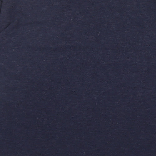 Marks and Spencer Womens Blue Floral Polyester Pullover Sweatshirt Size 10 Pullover