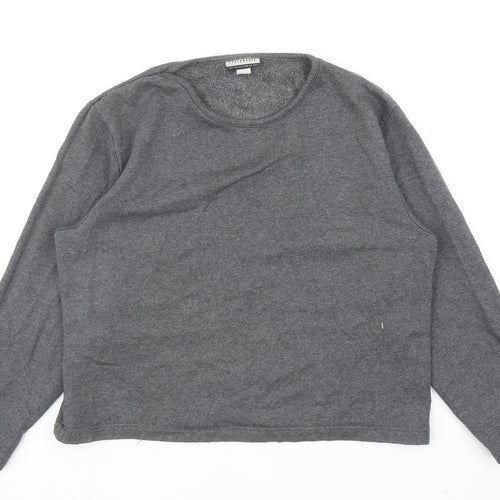 Clockhouse Womens Grey Cotton Pullover Sweatshirt Size L Pullover