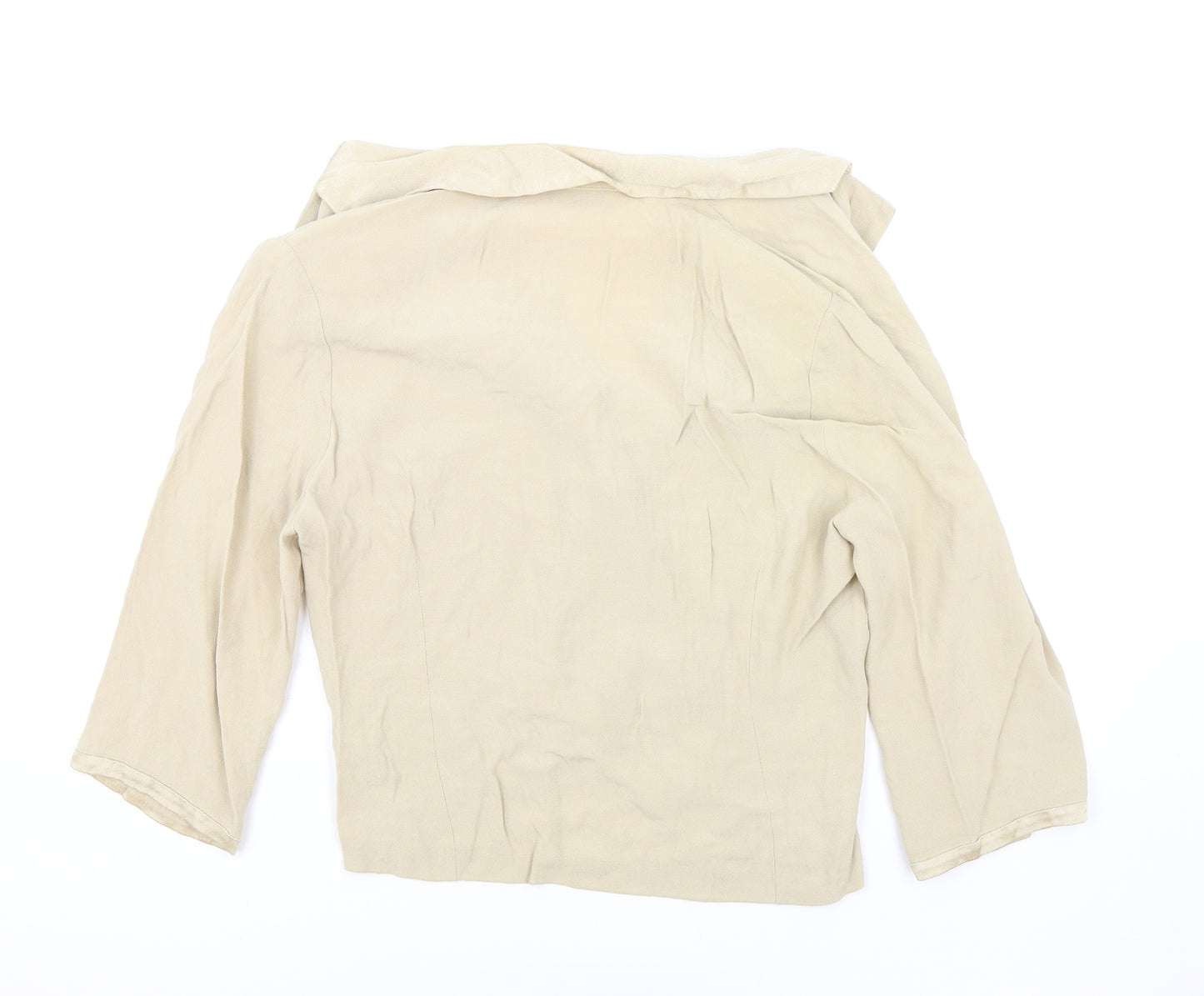 Berkertex Womens Beige Jacket Blazer Size 16 Button