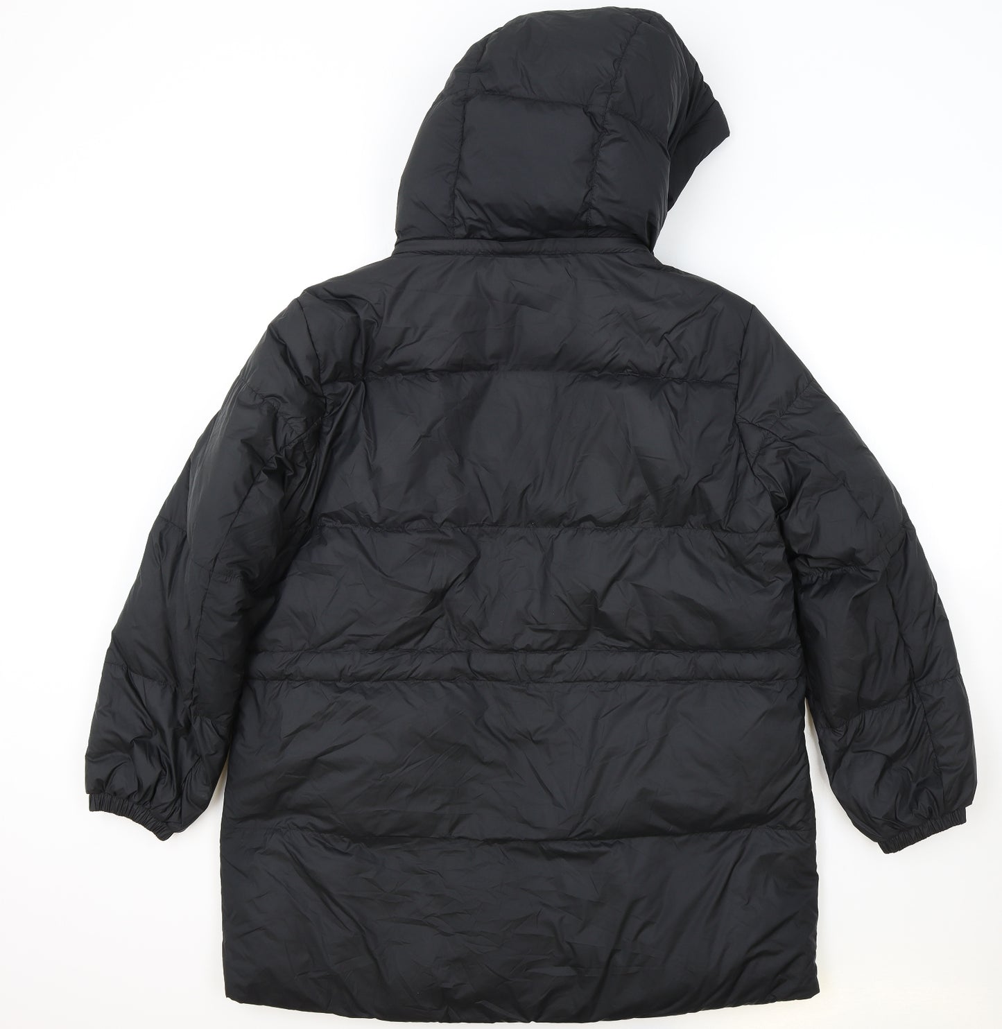 Marks and Spencer Womens Black Puffer Jacket Coat Size 14 Zip
