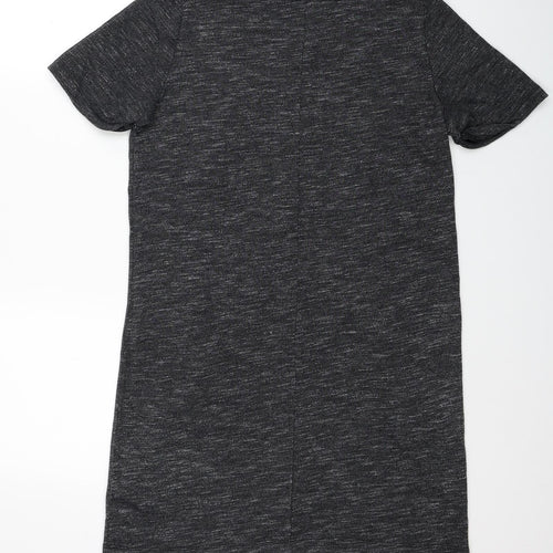 Gap Womens Grey Cotton Jumper Dress Size M Round Neck Pullover