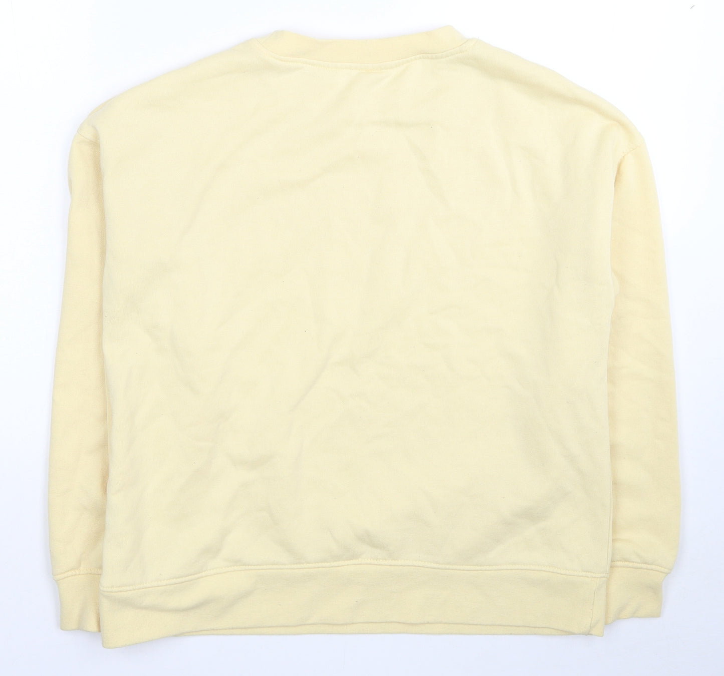 Primark Womens Yellow Polyester Pullover Sweatshirt Size 6 Pullover - Keep It Simple Flower Size 6-8