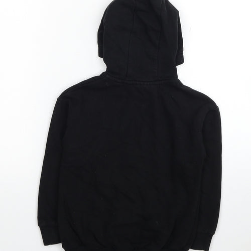 NEXT Boys Black Cotton Full Zip Hoodie Size 5 Years Zip
