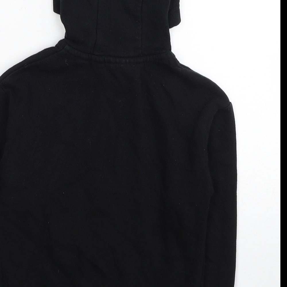 NEXT Boys Black Cotton Full Zip Hoodie Size 5 Years Zip