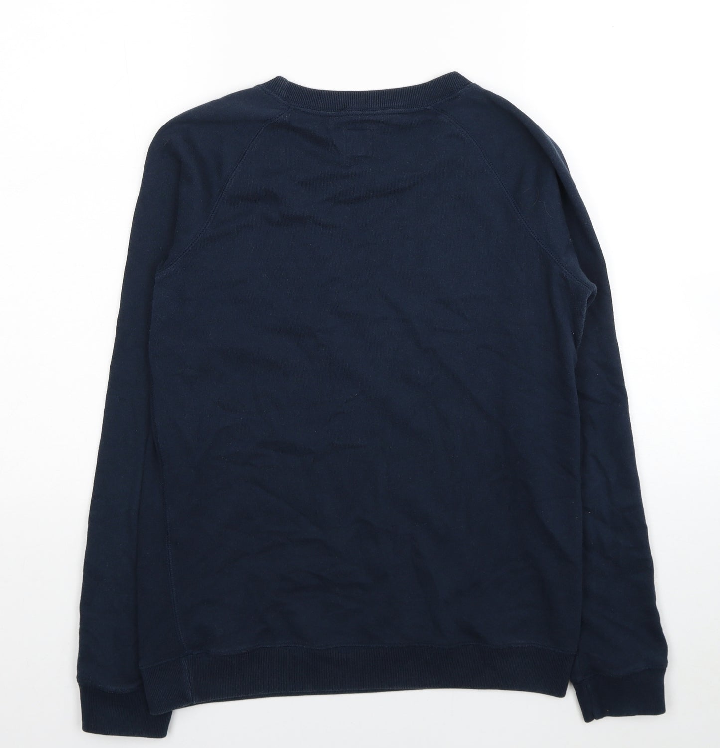 Jack Wills Womens Blue Cotton Pullover Sweatshirt Size 10 Pullover