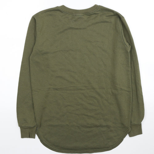 Laking Clothing Mens Green Polyester Pullover Sweatshirt Size M