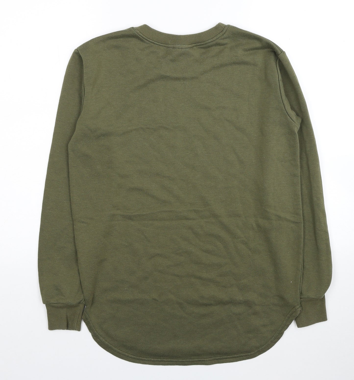 Laking Clothing Mens Green Polyester Pullover Sweatshirt Size M