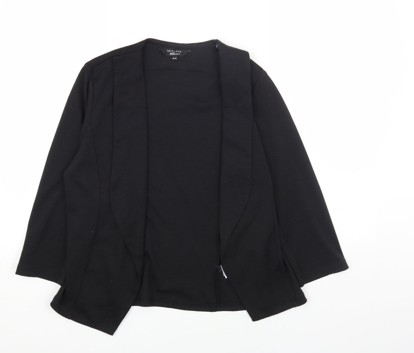 New Look Girls Black Jacket Blazer Size 14-15 Years Pullover