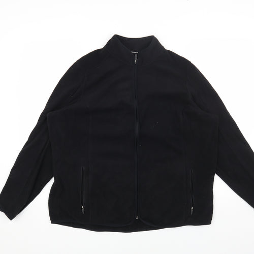 Marks and Spencer Womens Black Jacket Size 20 Zip