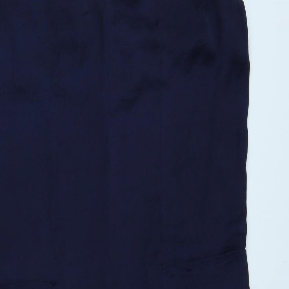 ASOS Womens Blue Polyester Jumpsuit One-Piece Size 10 L21 in Pullover