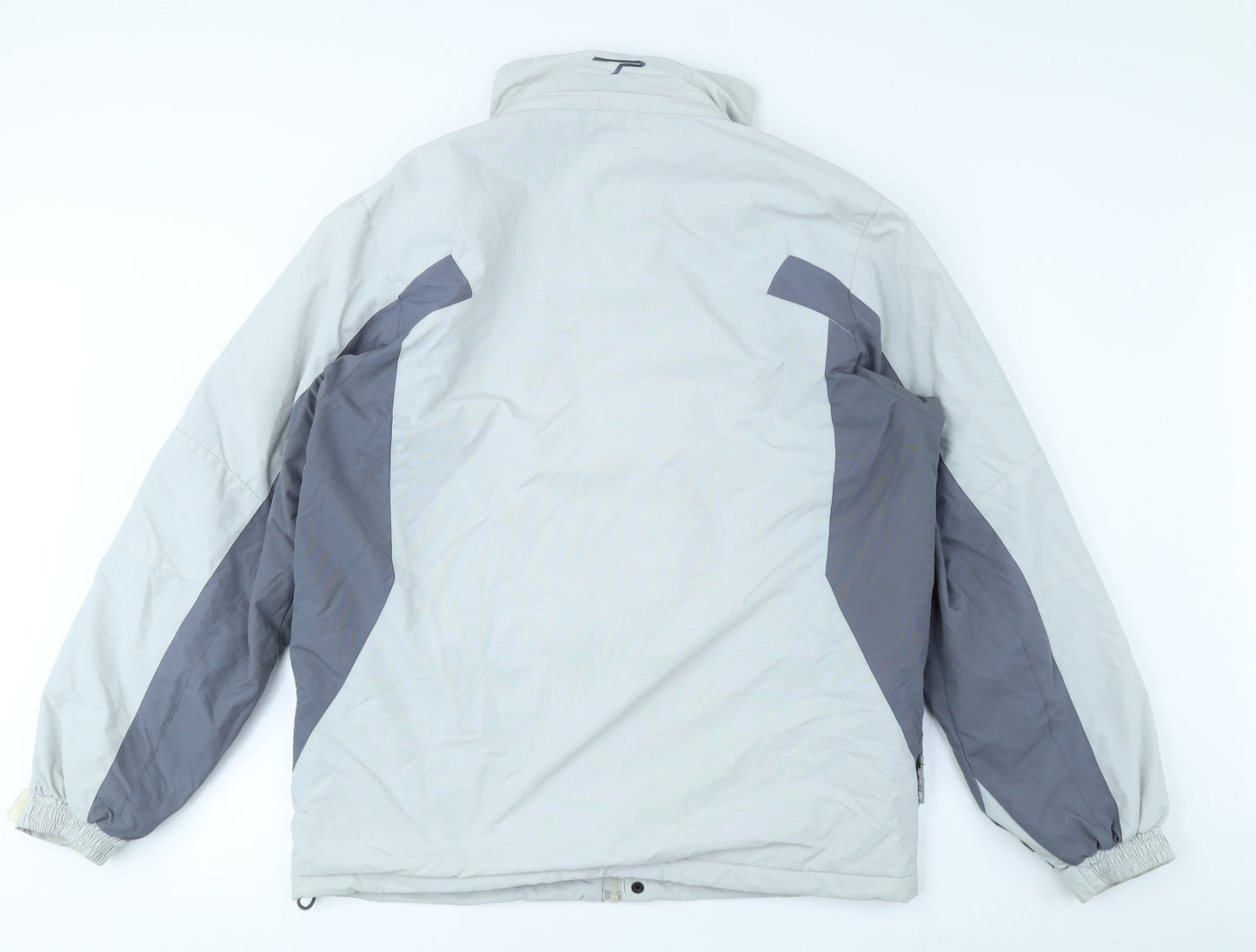 Parallel Mens Grey Rain Coat Coat Size S Zip