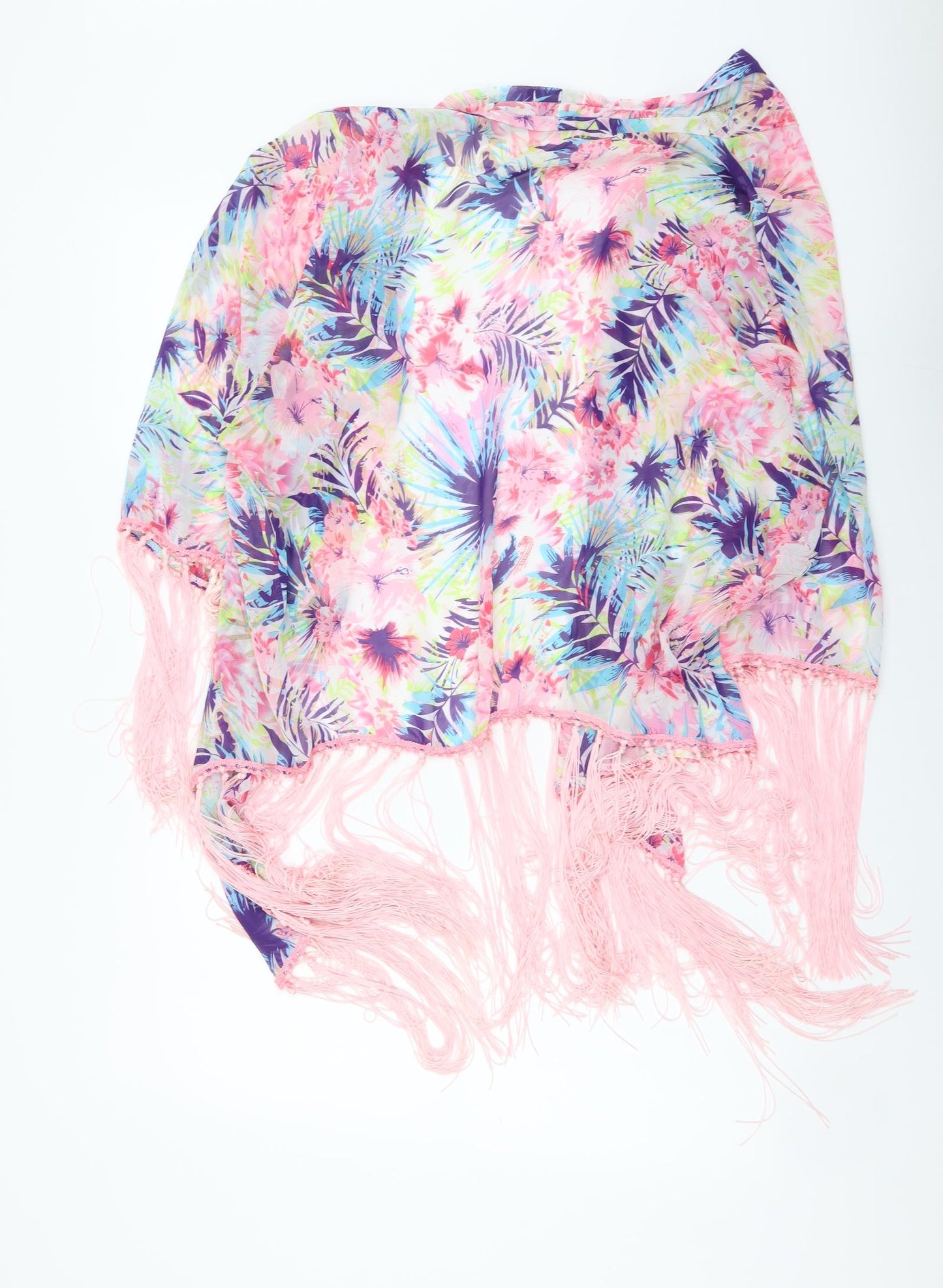 Urban Mist Womens Multicoloured Floral Polyester Cover Up Size L