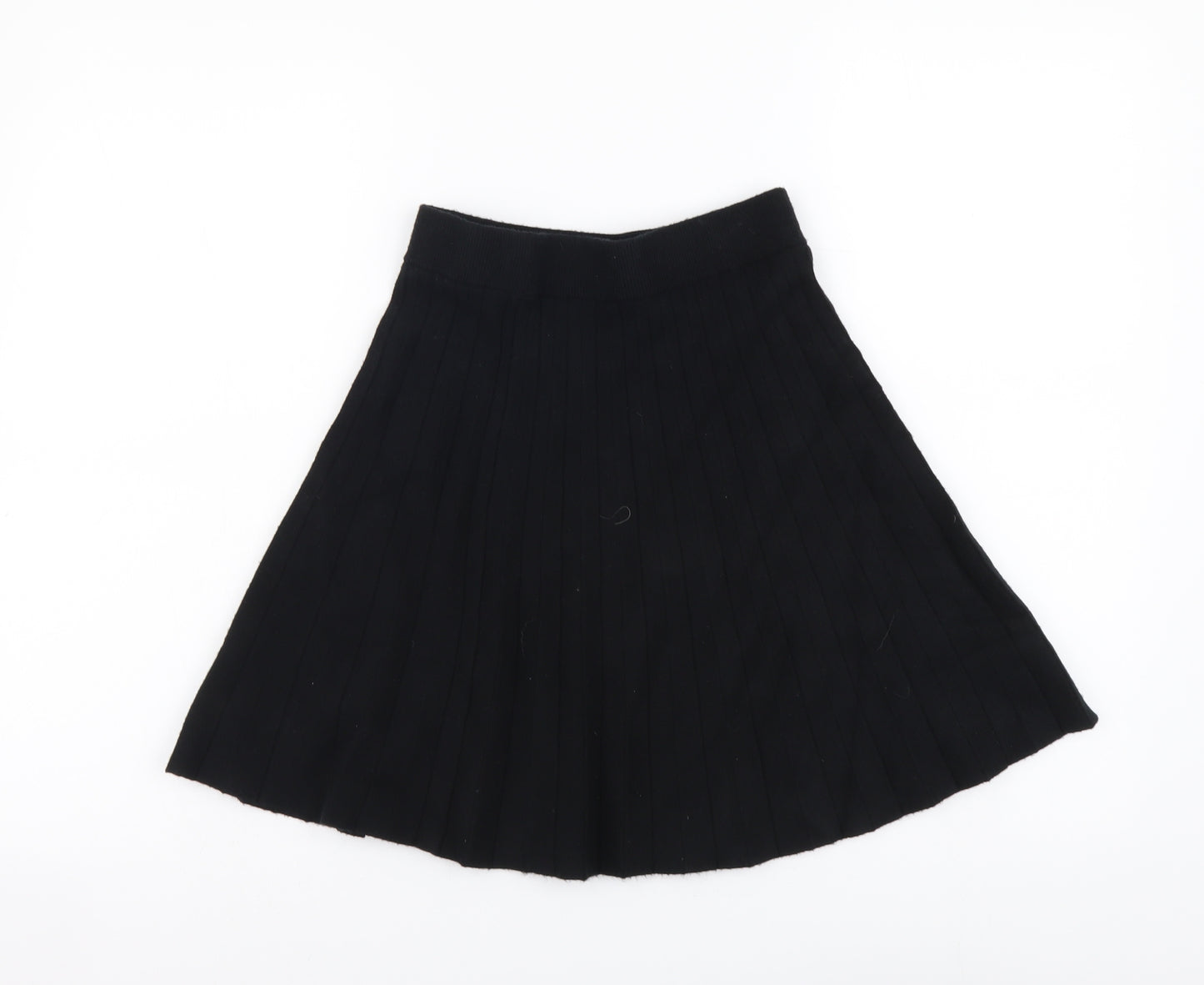 Primark Womens Black Acrylic A-Line Skirt Size XS
