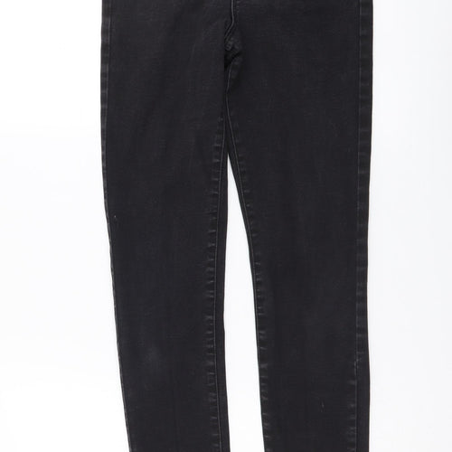 Denim & Co. Womens Grey Cotton Skinny Jeans Size 10 L30 in Regular Button