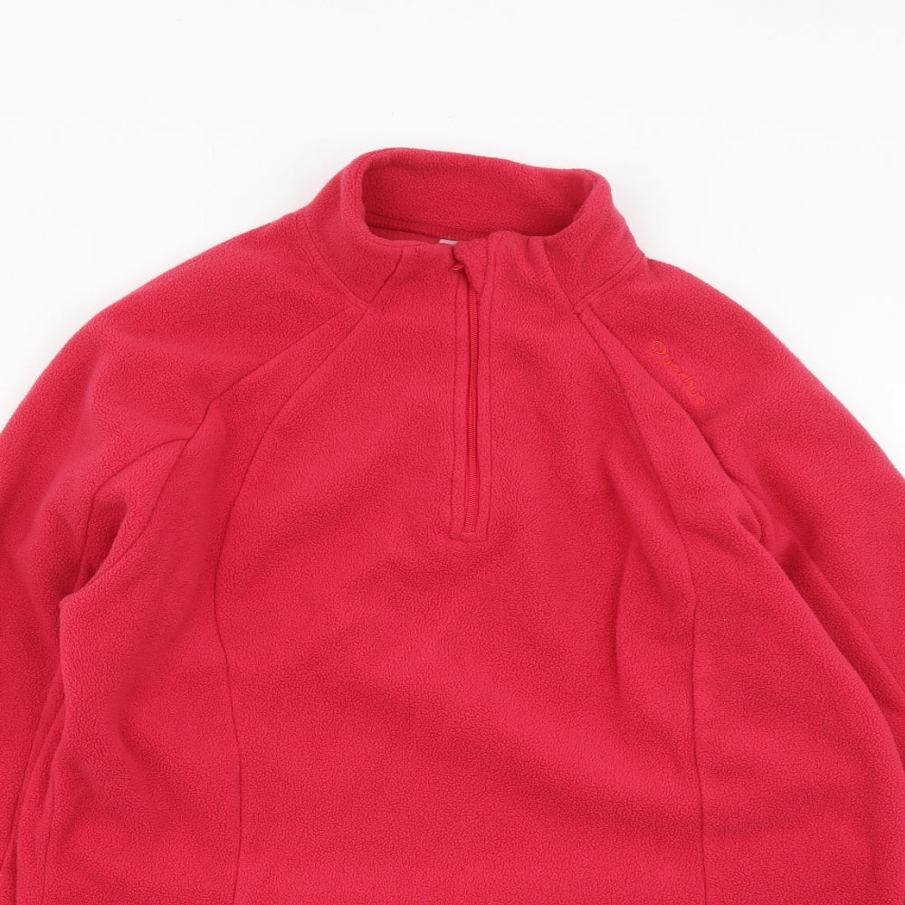 Quechua Womens Pink Polyester Pullover Sweatshirt Size L Pullover