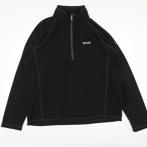 Regatta Mens Black Polyester Pullover Sweatshirt Size 2XL