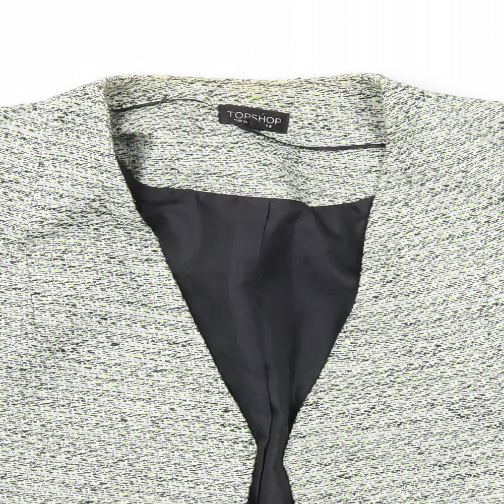 Topshop Womens Green Jacket Size 8