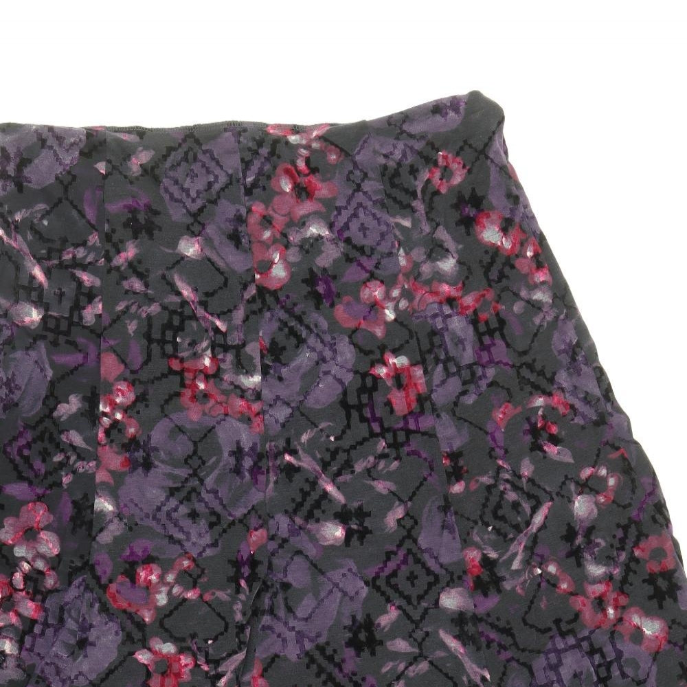 Marks and Spencer Womens Multicoloured Floral Polyester Peasant Skirt Size 18 - Panelling