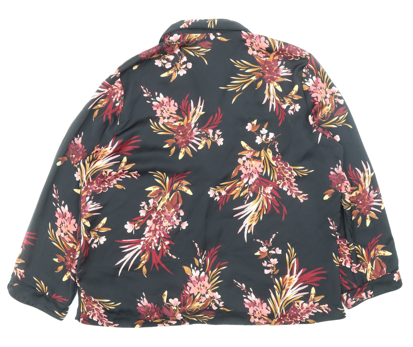 Autograph Womens Multicoloured Floral Polyester Basic Blouse Size 18 Collared