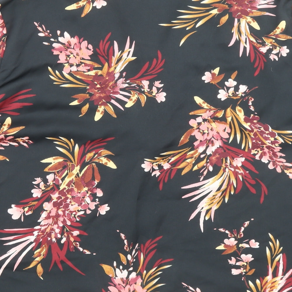 Autograph Womens Multicoloured Floral Polyester Basic Blouse Size 18 Collared