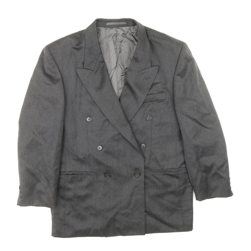 Burton Mens Grey Wool Jacket Suit Jacket Size 38