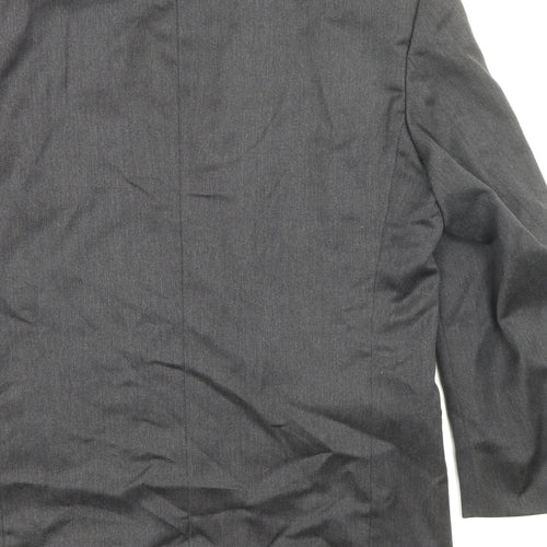 Burton Mens Grey Wool Jacket Suit Jacket Size 38