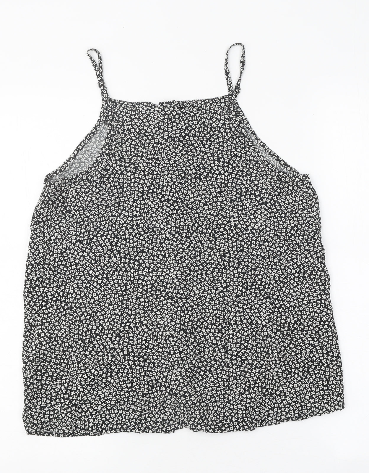 Warehouse Womens White Floral Viscose Camisole Tank Size 10 V-Neck