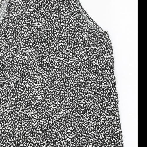 Warehouse Womens White Floral Viscose Camisole Tank Size 10 V-Neck