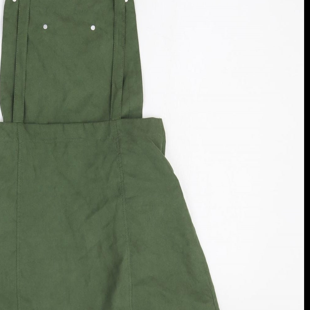 Ravi Famous Womens Green Polyester Dungaree One-Piece Size 10 Zip