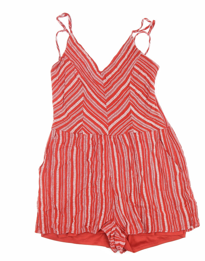 One Clothing Womens Red 100% Polyester Shorts One-Piece Size S L3 in Zip