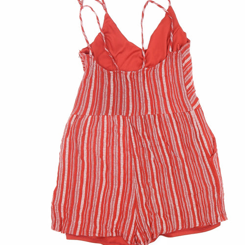 One Clothing Womens Red 100% Polyester Shorts One-Piece Size S L3 in Zip