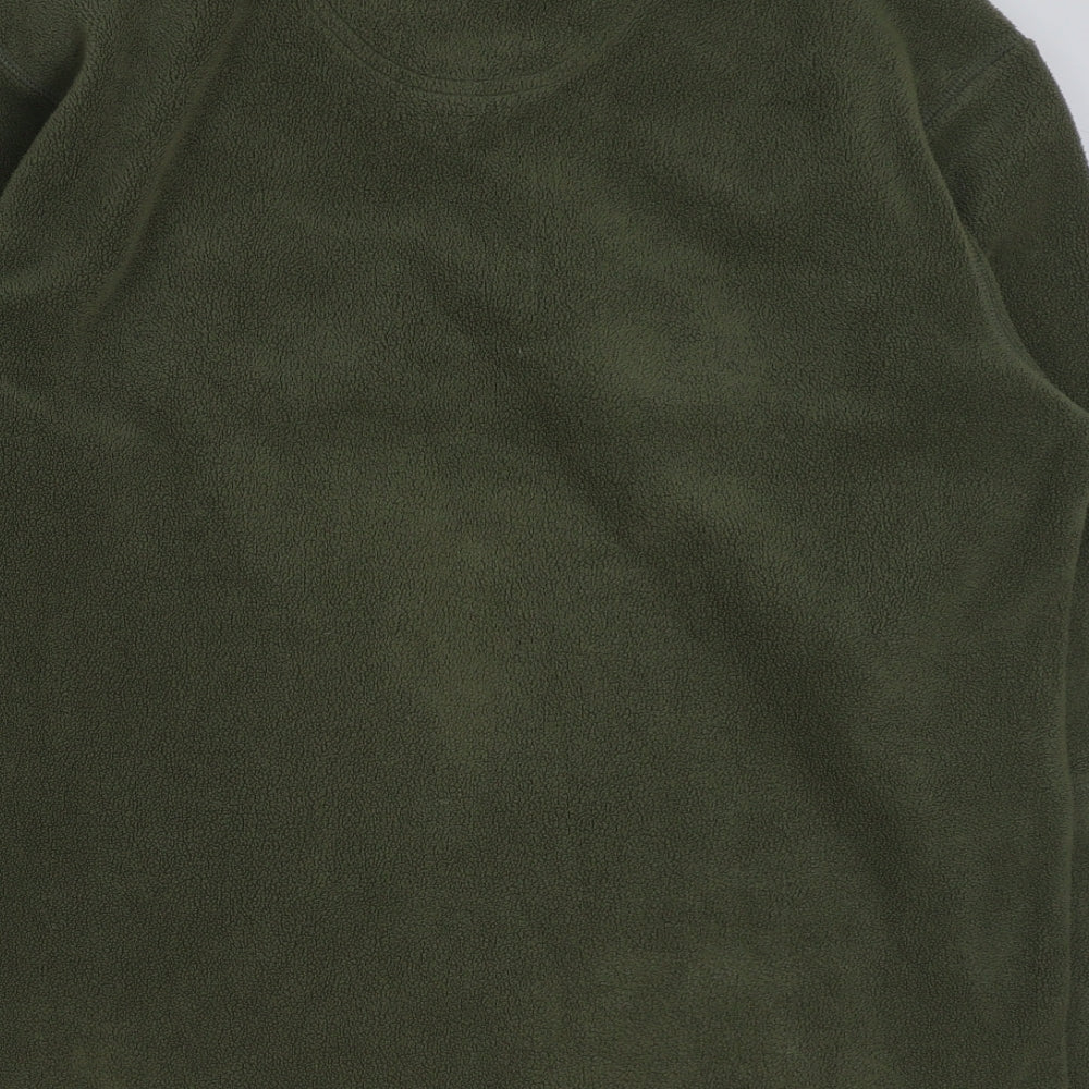BHS Mens Green Polyester Pullover Sweatshirt Size M