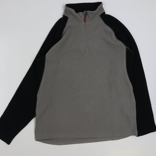 Elevation Mens Grey Polyester Pullover Sweatshirt Size M