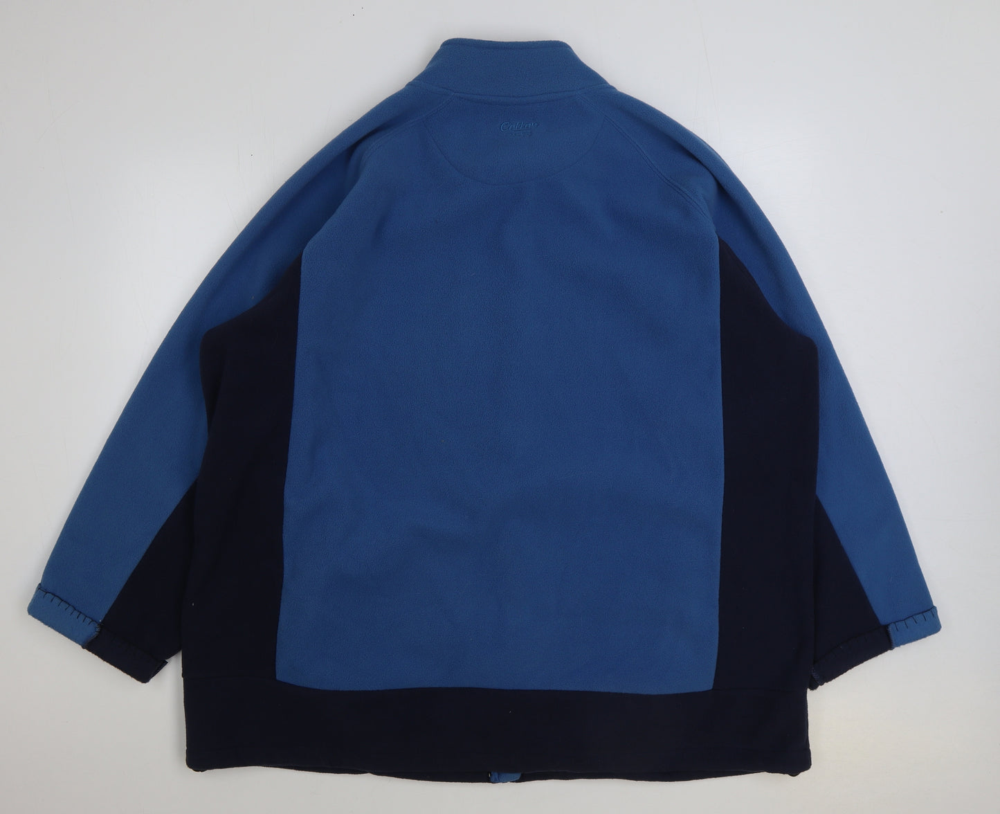 Cotton Traders Womens Blue Polyester Full Zip Sweatshirt Size 4XL Zip