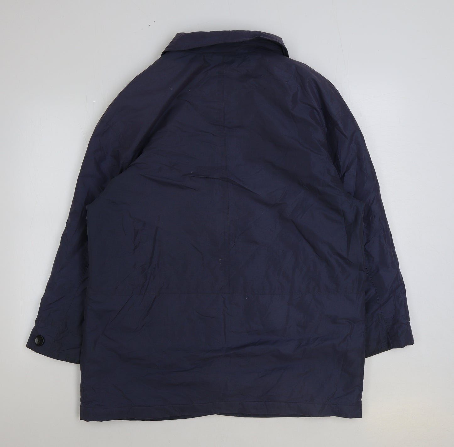 marks and Womens Grey Jacket Coat Size 14 Button