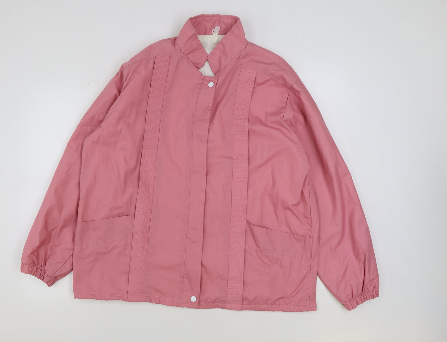Preworn Womens Pink Jacket Size 18 Zip