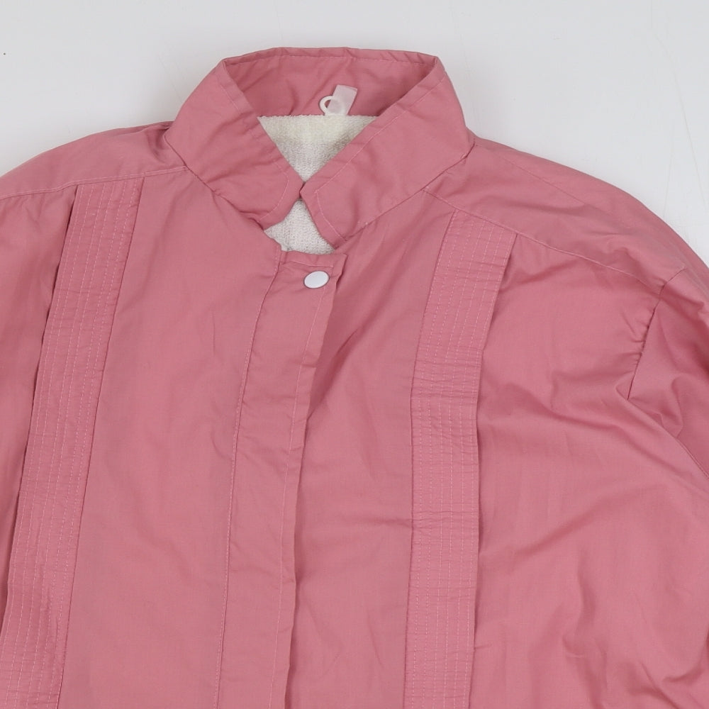 Preworn Womens Pink Jacket Size 18 Zip
