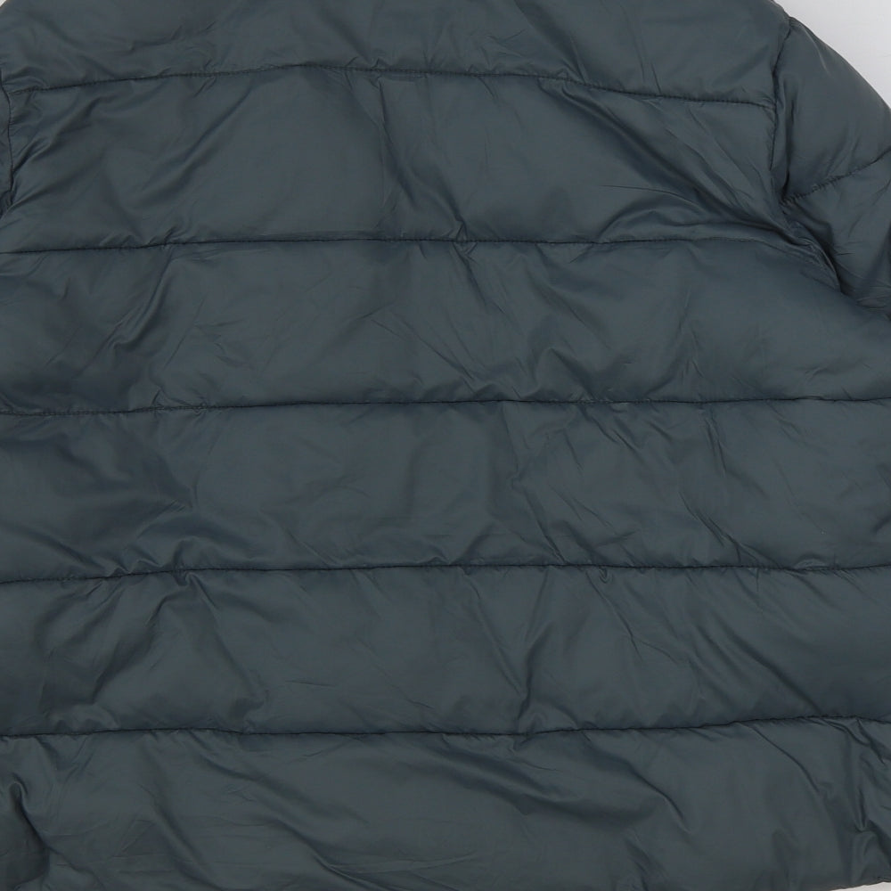 White Stuff Womens Blue Bomber Jacket Coat Size 12 Zip