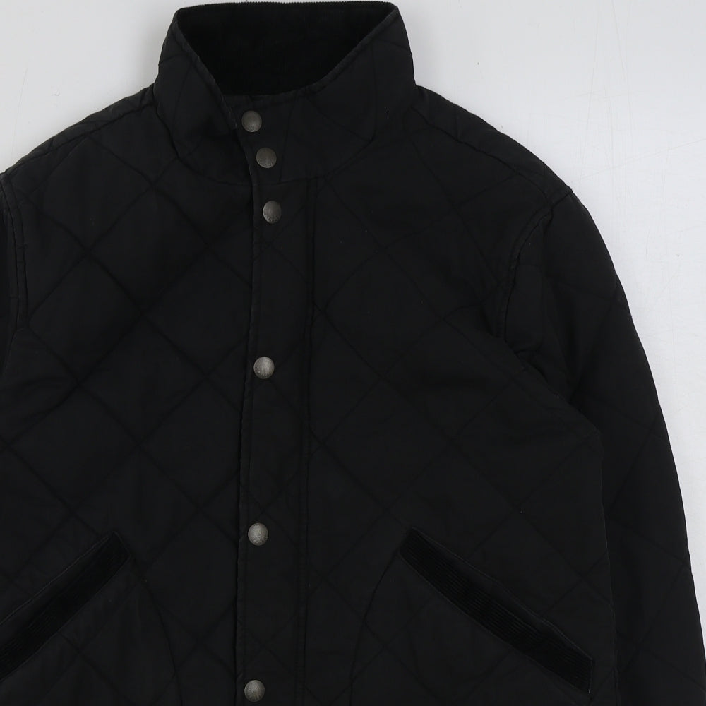 Fat Face Womens Black Parka Jacket Size S Zip