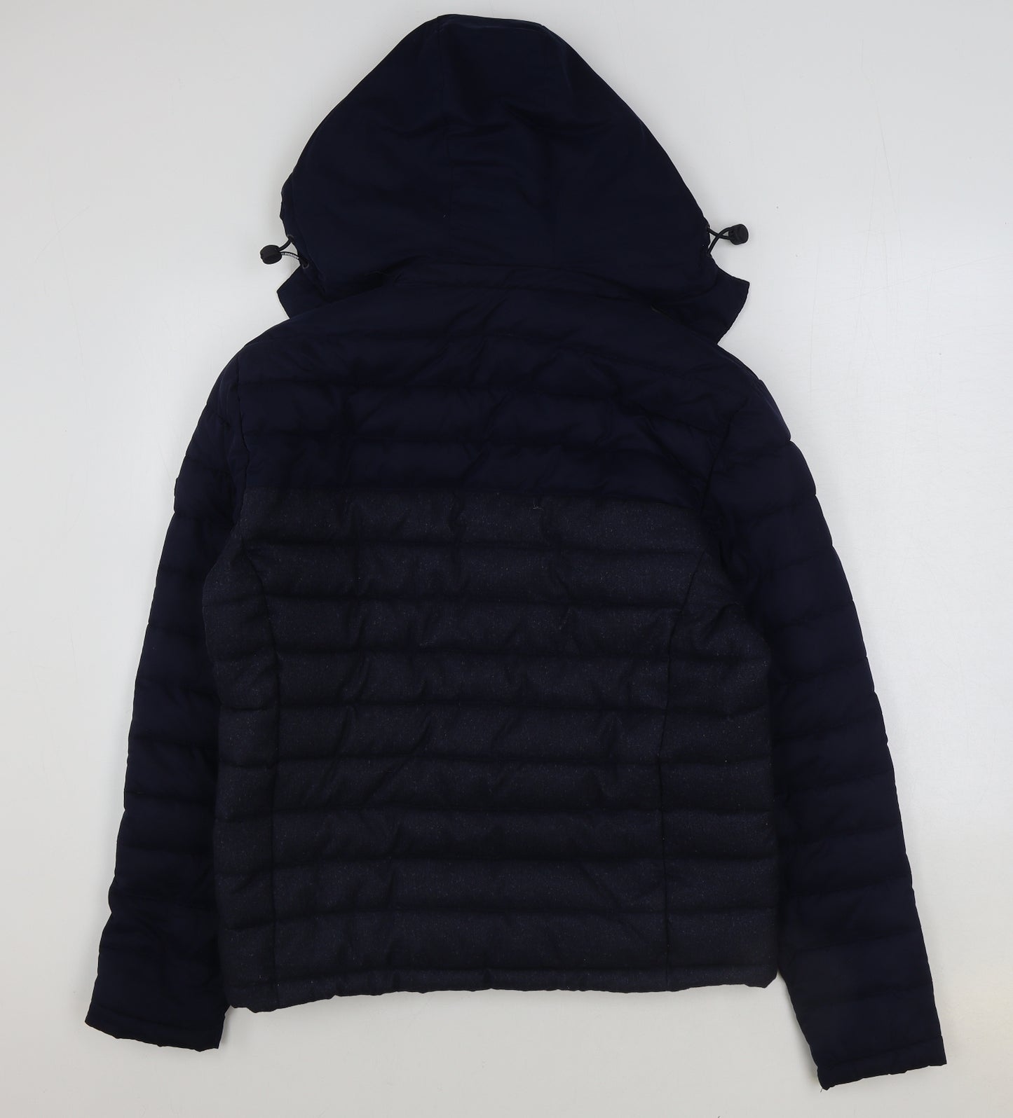 Superdry Mens Blue Bomber Jacket Coat Size L Zip