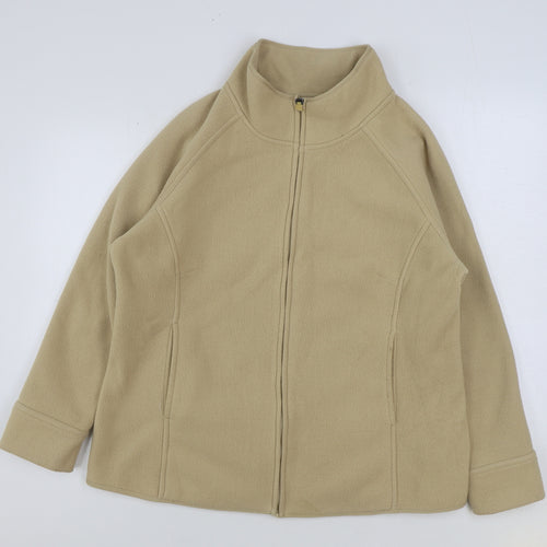 Marks and Spencer Womens Beige Jacket Size 22 Zip