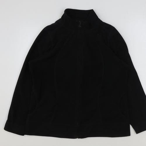 George Womens Black Jacket Size 18 Zip
