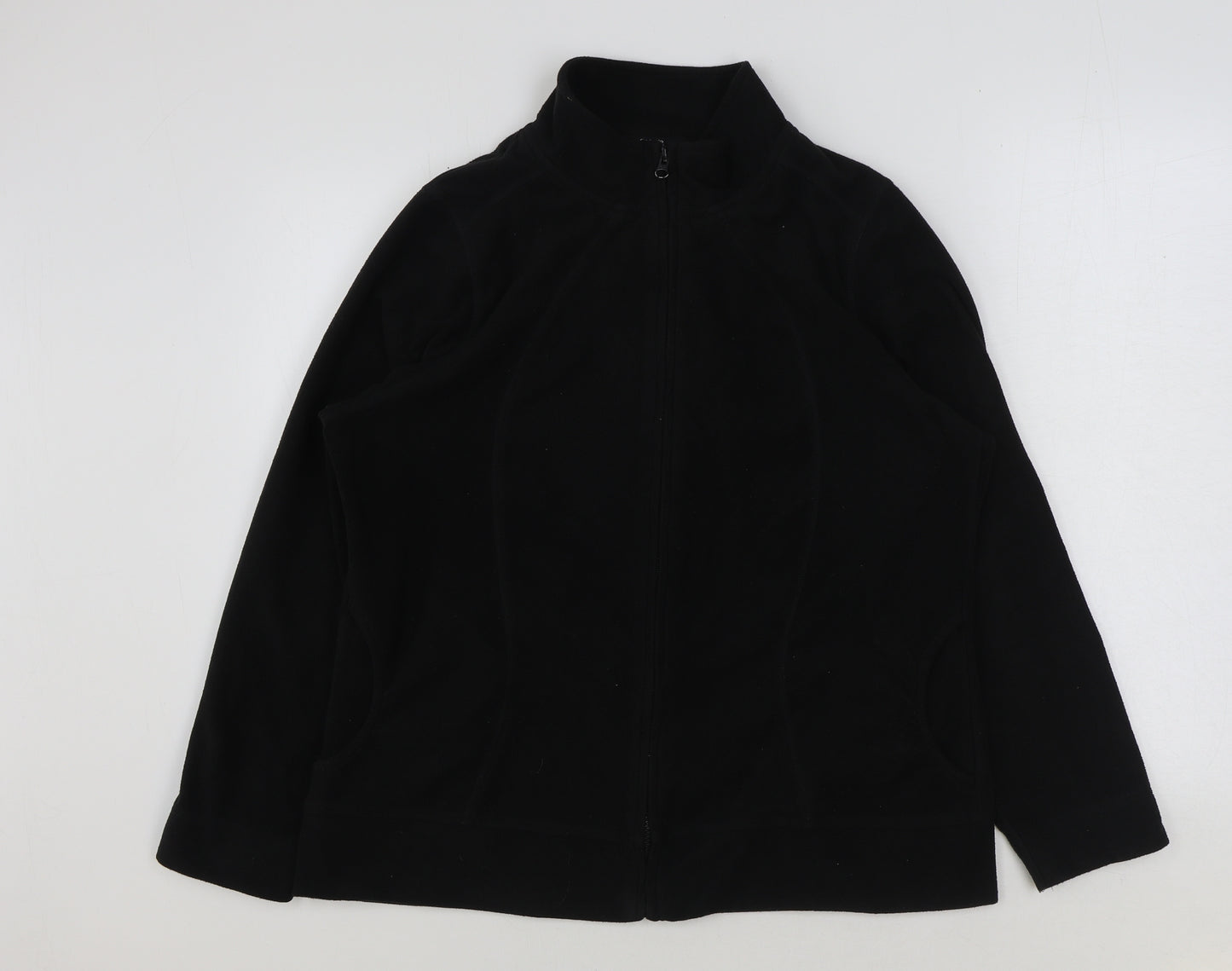 George Womens Black Jacket Size 18 Zip