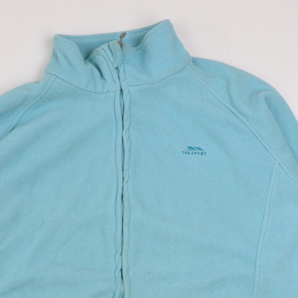 Trespass Womens Blue Polyester Pullover Sweatshirt Size XL Zip