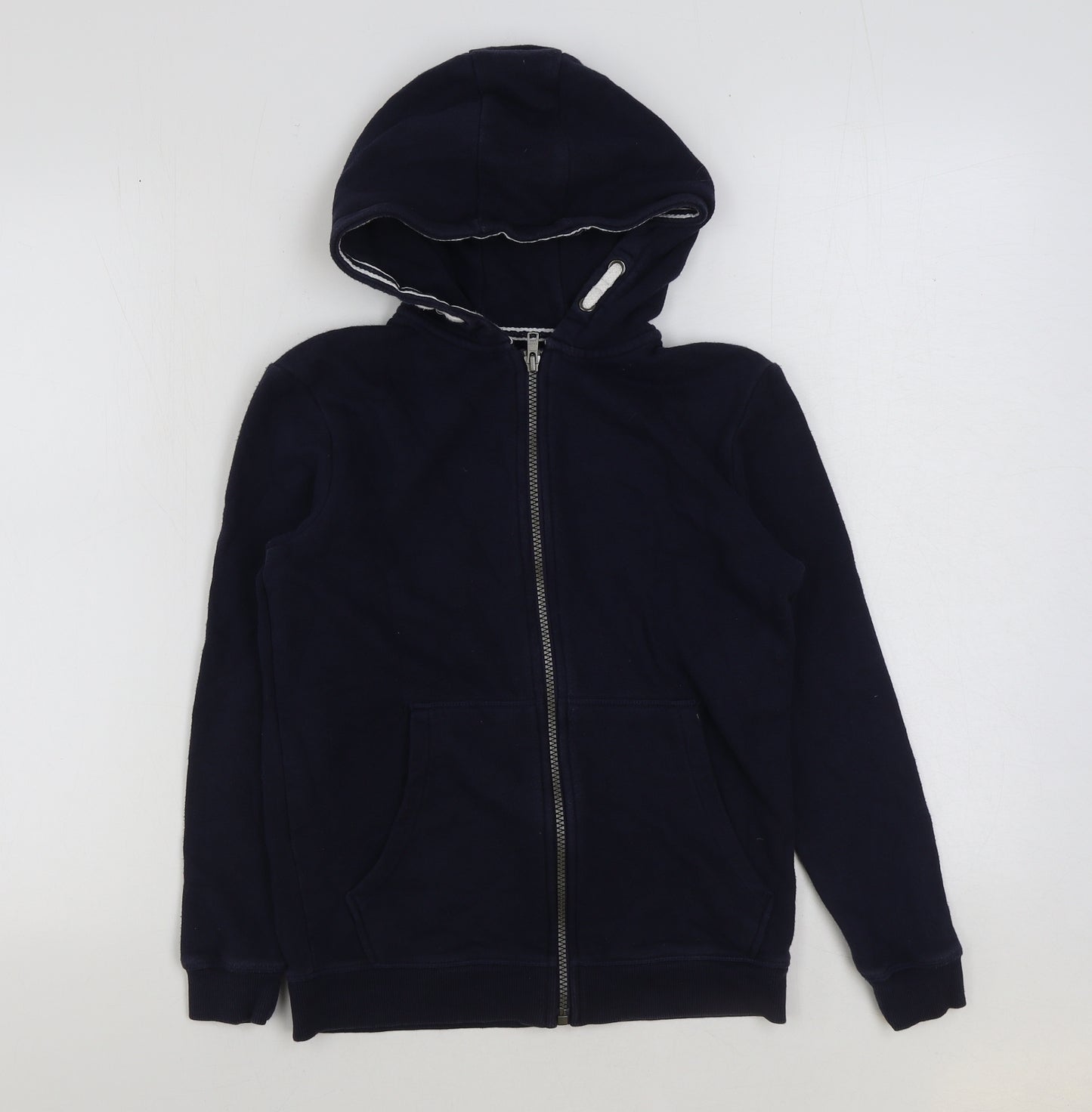 Marks and Spencer Boys Blue Polyester Full Zip Hoodie Size 10-11 Years Zip
