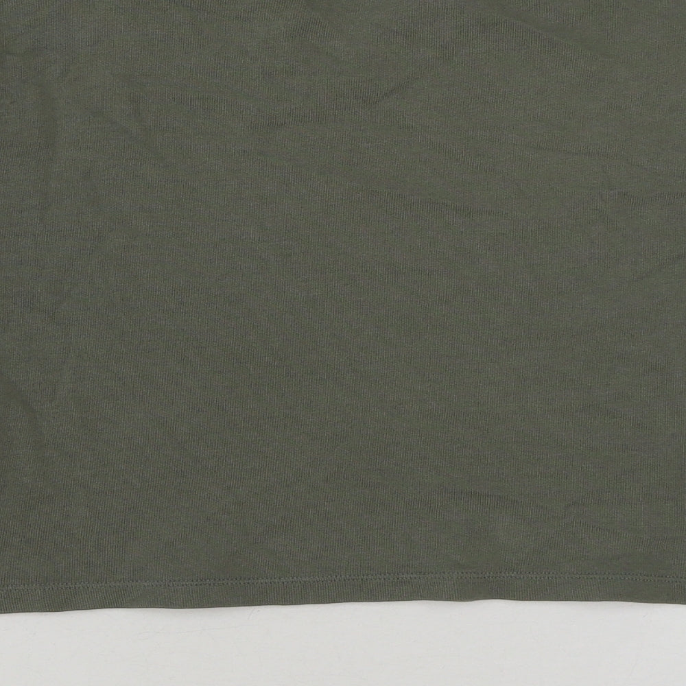 H&M Girls Green Cotton Pullover Sweatshirt Size 11-12 Years Pullover