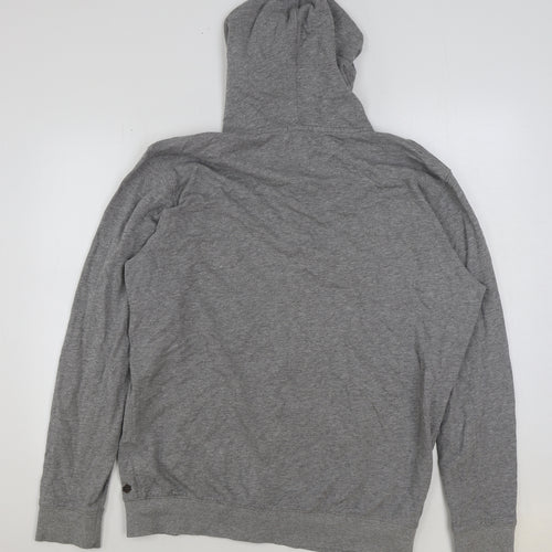Preworn Mens Grey Polyester Full Zip Hoodie Size 2XL
