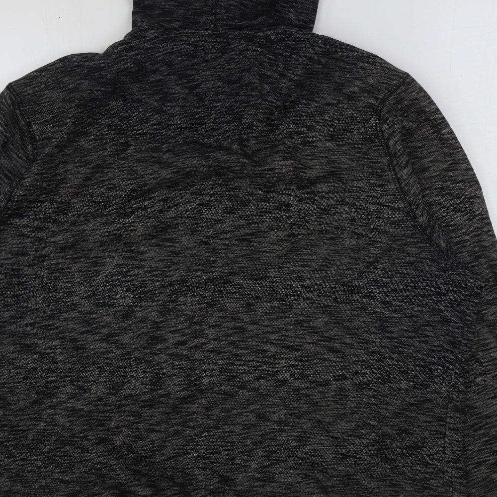 George Mens Grey Cotton Full Zip Hoodie Size XL