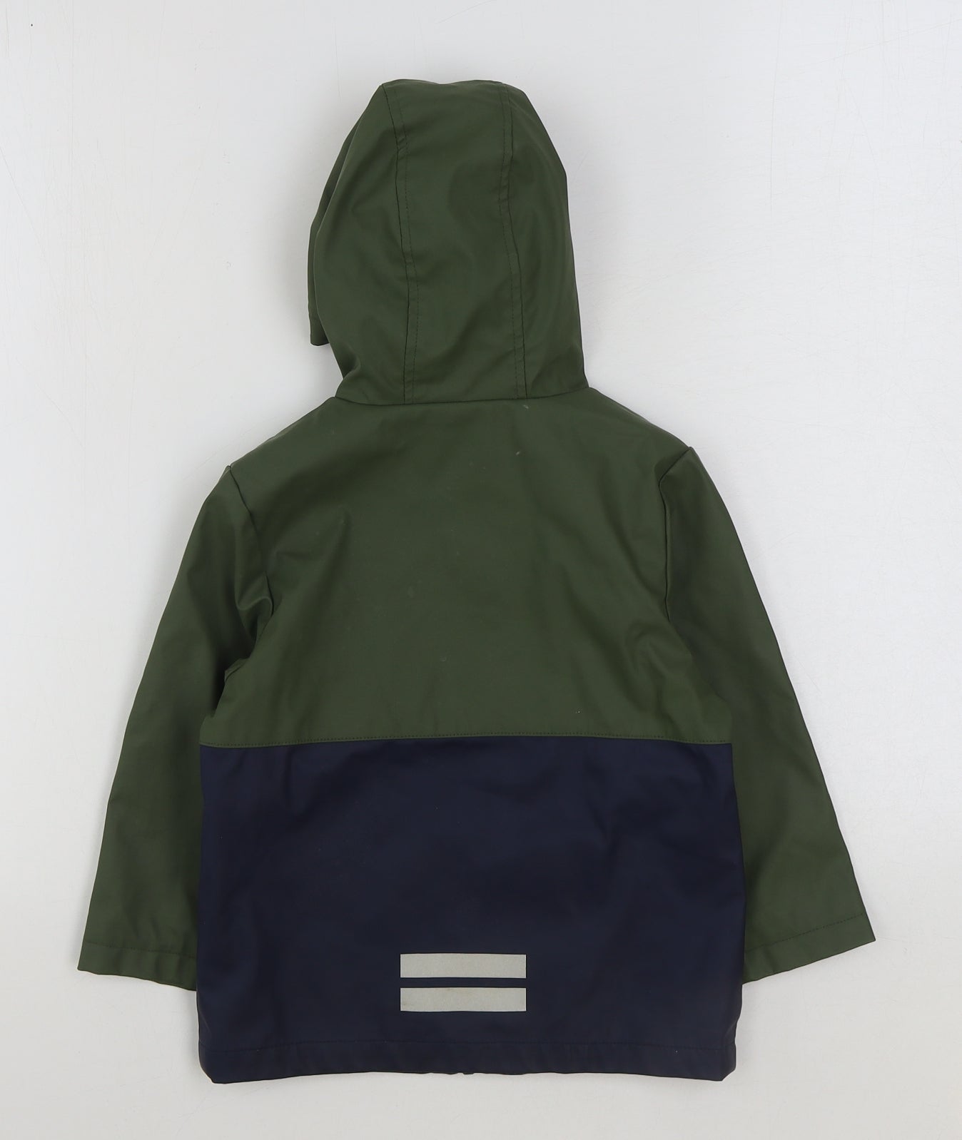 F&F Boys Multicoloured Colourblock Jacket Coat Size 2-3 Years Zip - Crocodile Print