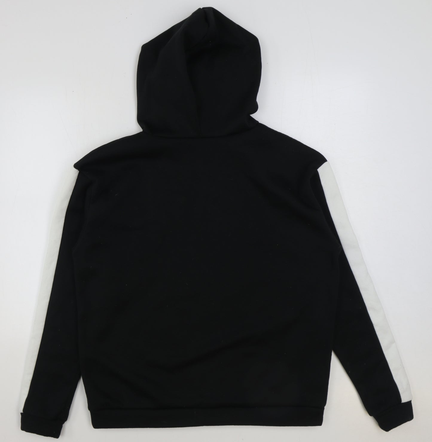 Boohoo Womens Black Polyester Pullover Hoodie Size 8 Pullover